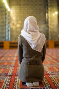 Muslim Woman Kneeling