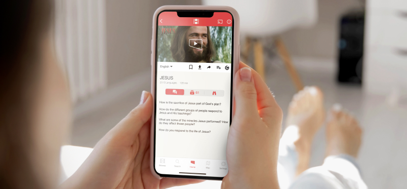 Jesus Film on Phone